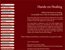 Tablet Screenshot of handsonhealing.nl